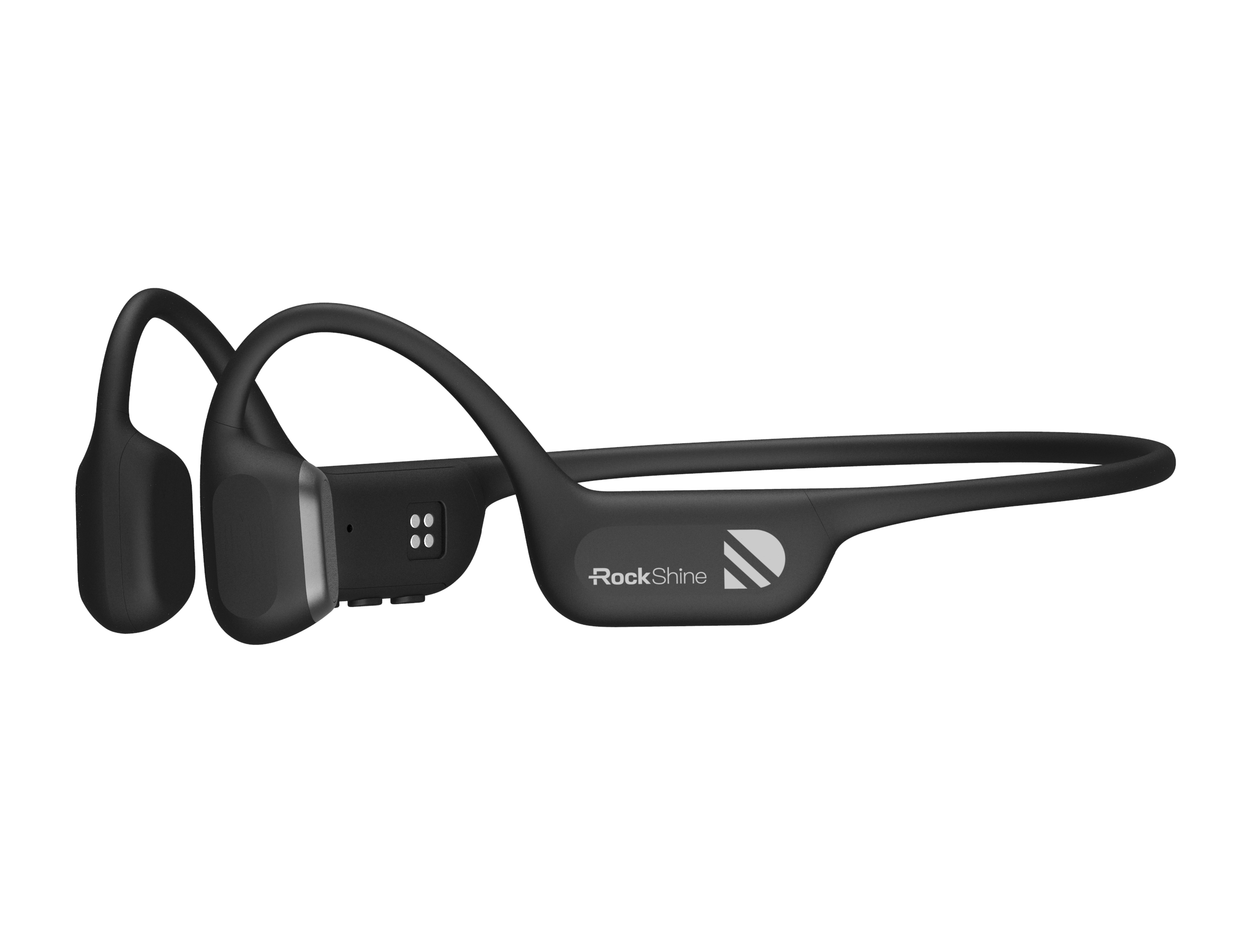 ROCKSHINE R1 ブラックのイヤホン全体